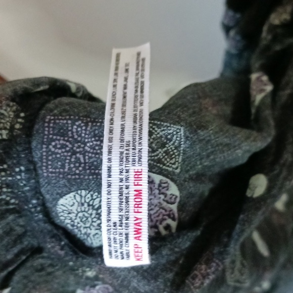 Intimately Free People boho pullover slip tank dress - SP - black/purple - Picture 6 of 8